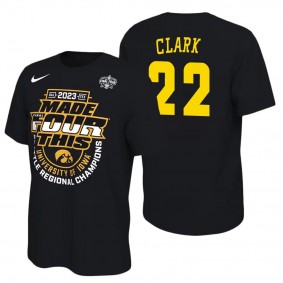 Caitlin Clark Iowa Hawkeyes 2023 NCAA Women's Basketball Tournament March Madness Final Four Regional Champions T-Shirt