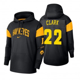 Caitlin Clark Iowa Hawkeyes Jersey Performance Pullover Hoodie Black