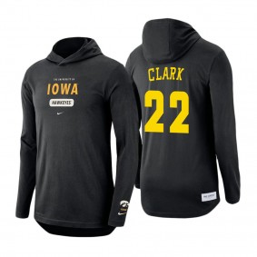 Caitlin Clark Iowa Hawkeyes Stack Tri-Blend Performance Long Sleeve Hoodie T-Shirt Black